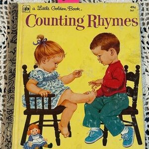 Little Golden Book Counting Rhymes - Bright Yellow Cover